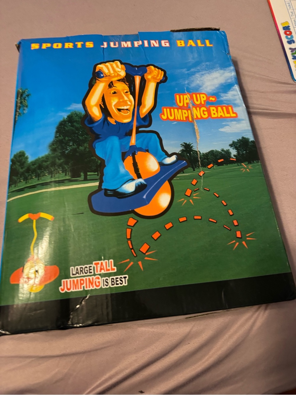 Sports Jumping Ball — Up Up Pogo Bounce Hopper Ball (NEW in Box) - Picture 3 of 6
